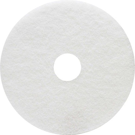 Genuine Joe Genuine Joe Floor Pads, f/Cleaning, 16in, White, 5PK GJO18405